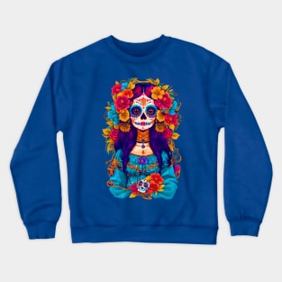 Sugar Skull Halloween Crewneck Sweatshirt